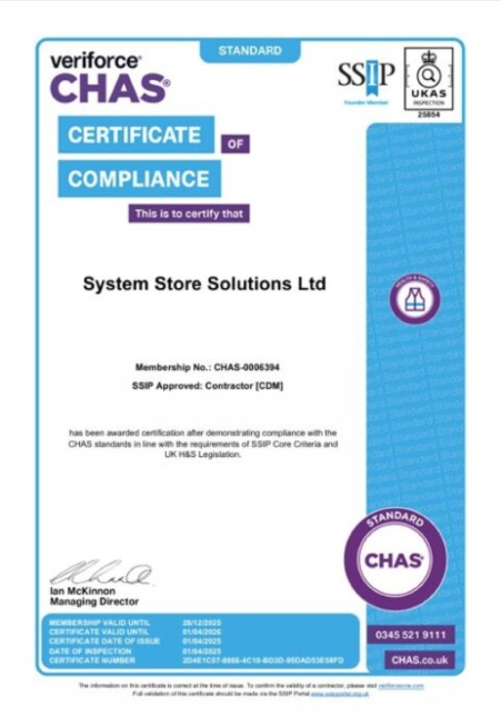 CHAS Certificate