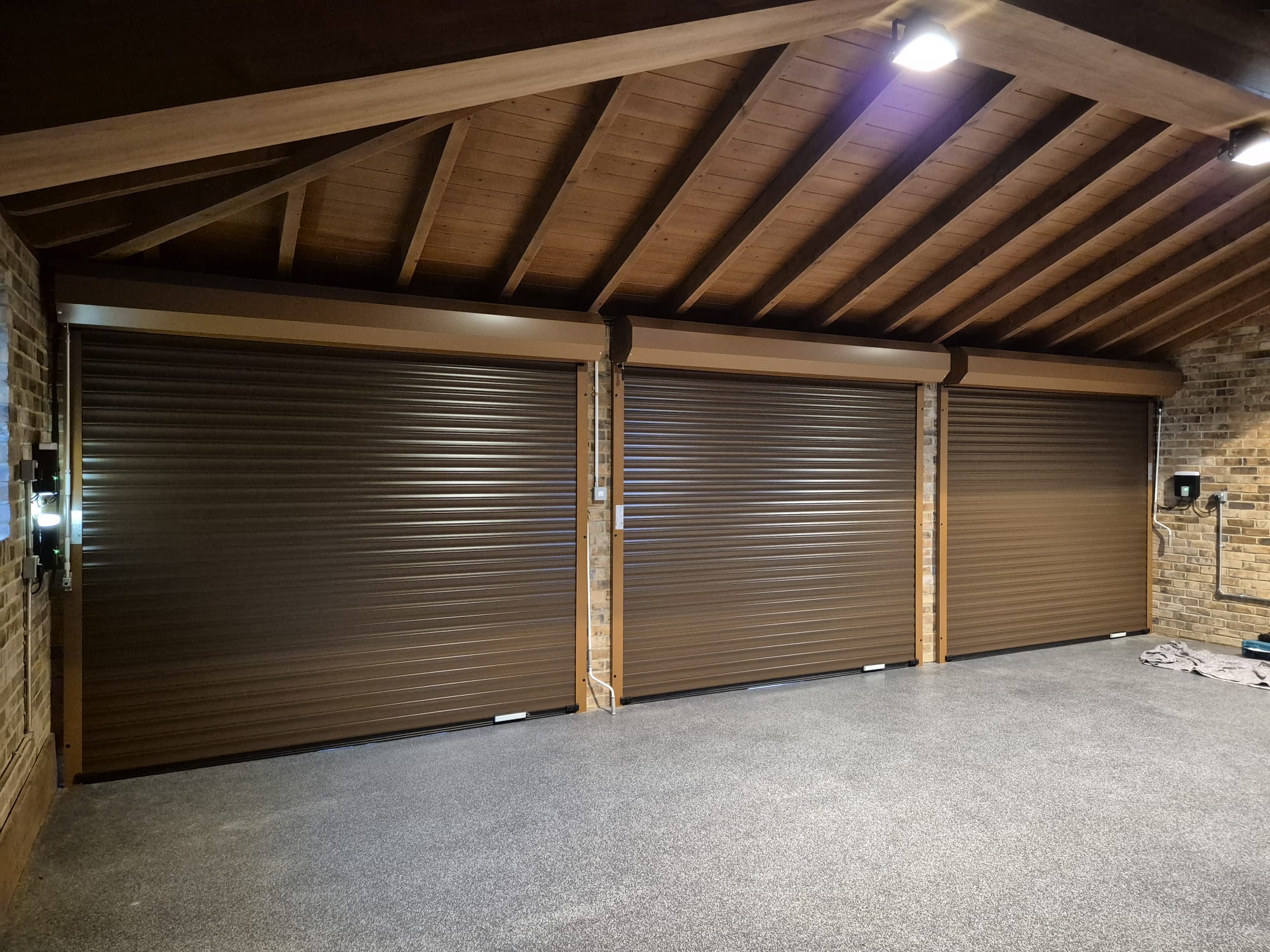 Triple garage security upgrade - Haslemere case study