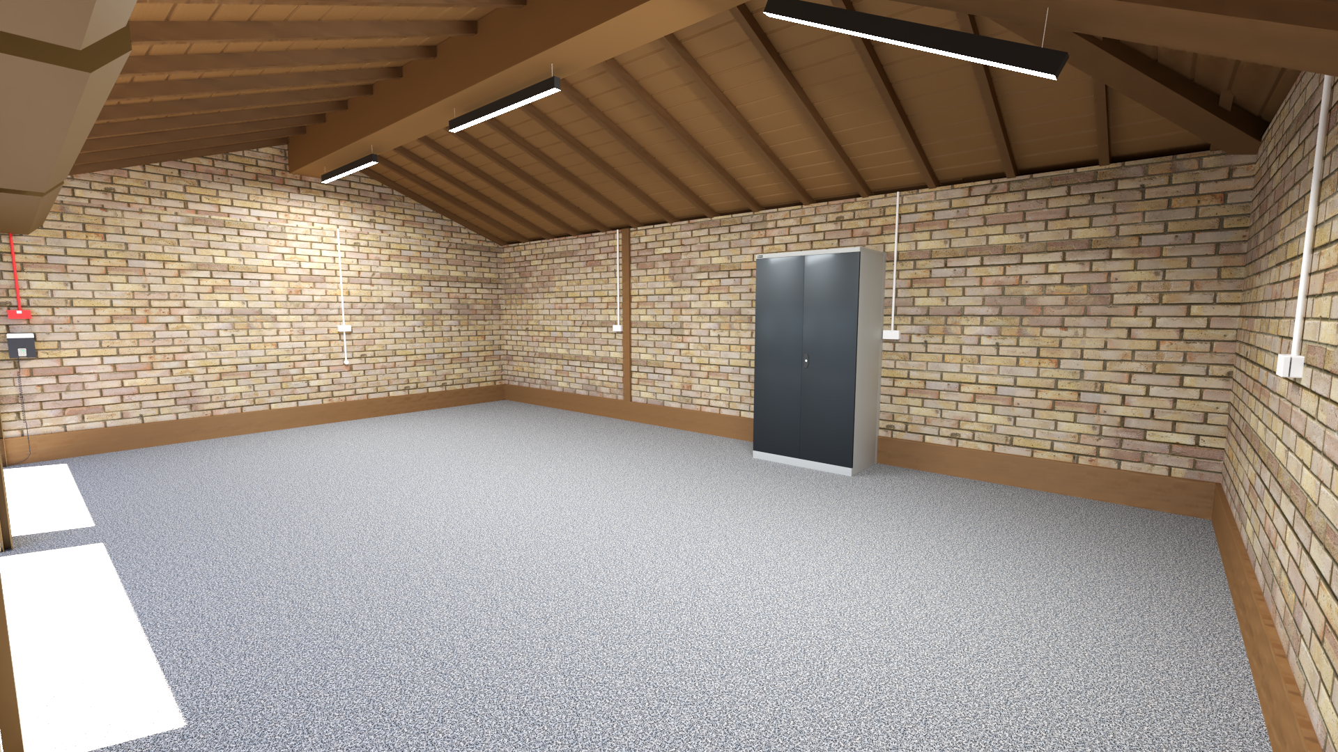 Design visualisation - triple garage