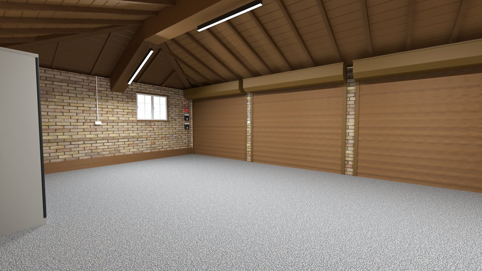 Design visualisation - triple garage